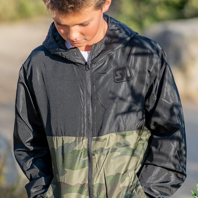 Independent Trading Co. Youth Lightweight Windbreaker Full-Zip Jacket - kid
