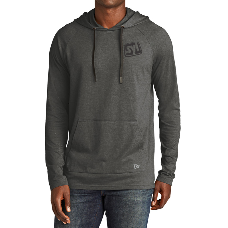 New Era® Tri-Blend Hoodie - 10867-Graphite-1-NEA137GraphiteModelFront-1200W