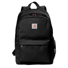 Carhartt® Canvas Backpack - 10983-Black-1-CT89241804BlackFlatFront-1200W
