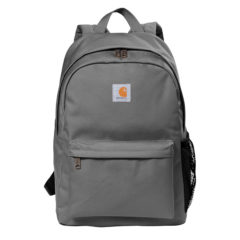 Carhartt® Canvas Backpack - 10983-Grey-1-CT89241804GreyFlatFront-1200W