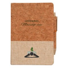 Montado Cork and Linen Journal - CA9788_Brown_White_Large