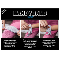 Handy Band 3-Layer Cotton Blend Face Mask - HandyBand3LayerCottonBlendFaceMaskinstructions