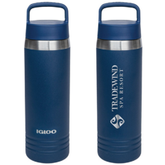 Igloo® Vacuum Insulated Bottle – 24 oz - IglooVacuumInsulatedBottle24navy