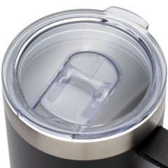 Perka® Wayfarer Double Wall Stainless Steel Mug – 24 oz - PerkaWayfarerDoubleWallStainlessSteelMug24ClearLid