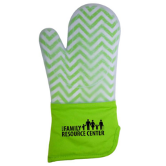 Frosted Silicone Oven Mitt - siliconemittgreen