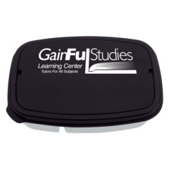 Lunch Container with 2-Sections - 2126_BLK_Silkscreen