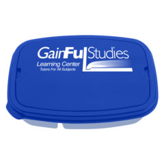 Lunch Container with 2-Sections - 2126_BLU_Silkscreen
