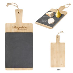 Bamboo and Slate Charcuterie Cutting Board - 2139_group