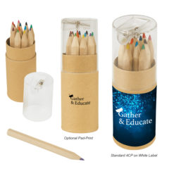 Colored Pencil 12-Piece Set in Tube with Sharpener - 452_group