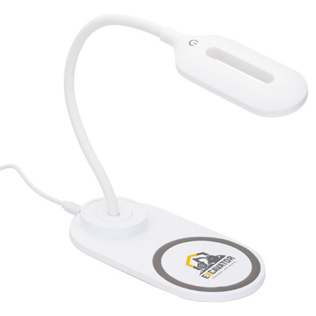 LED Desk Lamp with Wireless Charger - A10002 8211 White