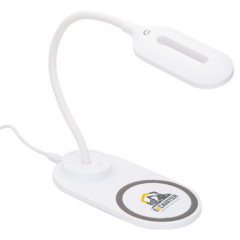 LED Desk Lamp with Wireless Charger - A10002 8211 White