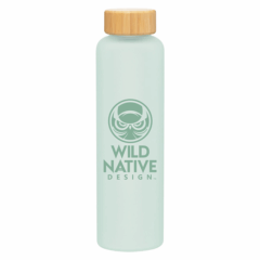 h2go rincon Glass Water Bottle – 18 oz - h2go rincon Glass Water Bottle 8211 18 oz 8211 Sea Glass