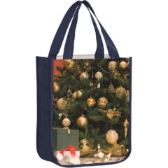 OPP Laminated Non-Woven Sublimated Rounded Bottom Tote Bag - 71_SUBL9411_Navy_173225