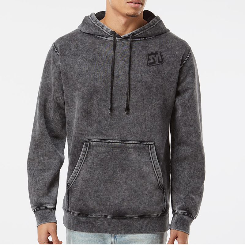 Independent Trading Co. Midweight Mineral Wash Hooded Sweatshirt - 9808_fl