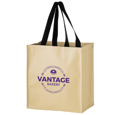 Non-Woven Hybrid Tote with Paper Exterior