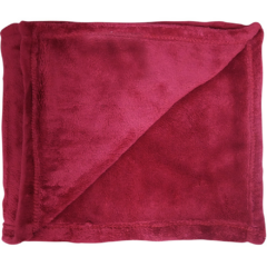Plush Blanket - plushblanketburgundy
