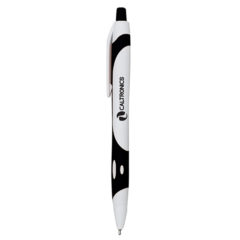 Maverick Sleek Write Pen - 10114_WHTBLK_Silkscreen