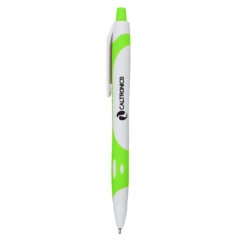 Maverick Sleek Write Pen - 10114_WHTLIM_Silkscreen