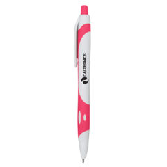 Maverick Sleek Write Pen - 10114_WHTPNK_Silkscreen