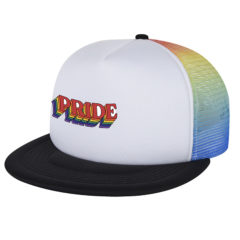 Pride Rainbow Mesh Trucker Cap - 1182_RAINBOW_Blank
