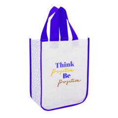 Lola Non-Woven Small Shopper Tote Bag - 30022_ROYWHT_Colorbrite