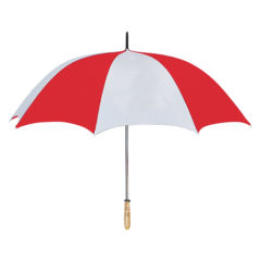 July 4th 60″ Arc Golf Umbrella - 4021_WHTRED_Blank