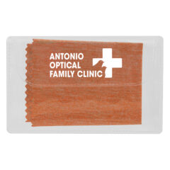 Heathered Cleaning Cloth in Case - 55172_ORN_Padprint