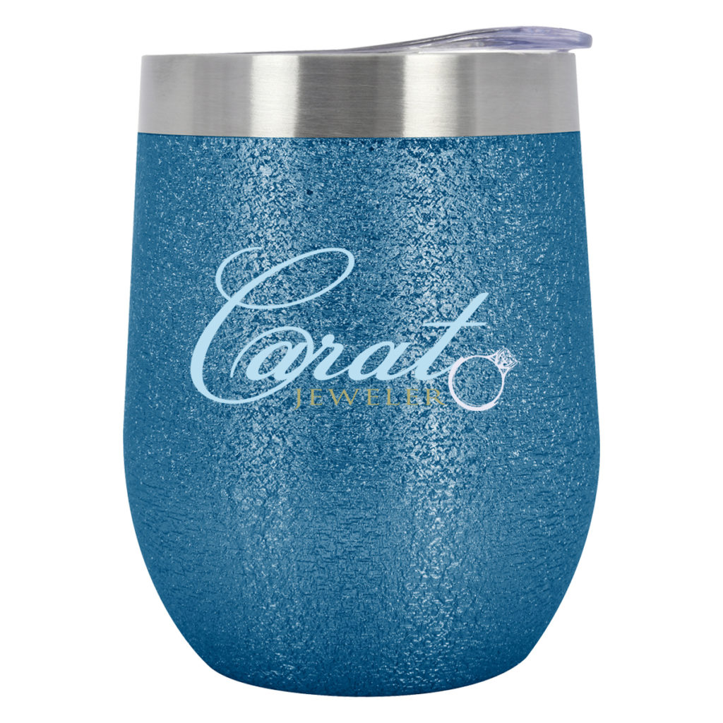 Iced Out Vinay Stemless Wine Cup – 12 oz - 5549_ICEBLU_Colorbrite