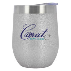 Iced Out Vinay Stemless Wine Cup – 12 oz - 5549_ICESIL_Colorbrite