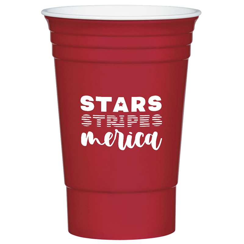 July 4th The Party Cup™ – 16 oz - 7038_BLK