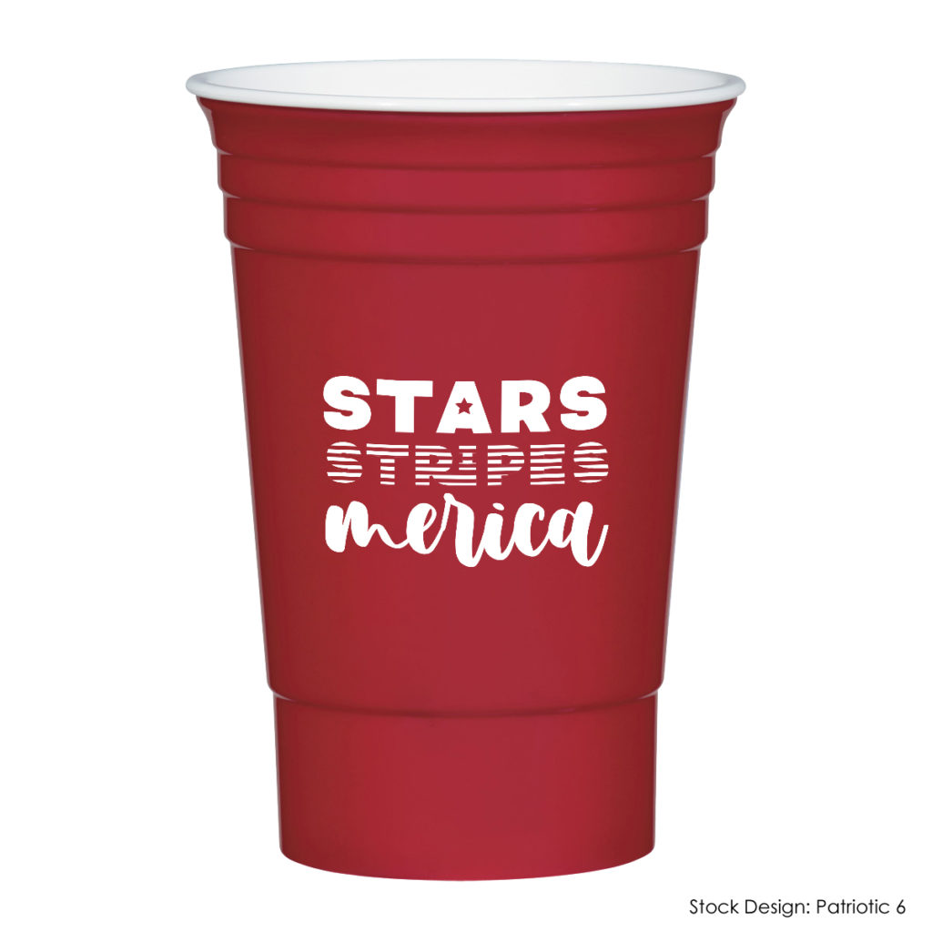July 4th The Party Cup™ – 16 oz - 7038_BLK