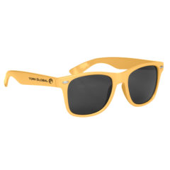 Malibu Sunglasses with Microfiber Cloth and Pouch - 6223_ATHGLD_Silkscreen