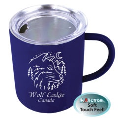 Halcyon® Coffee Mug with Acrylic Lid – 14 oz - 76615_blue