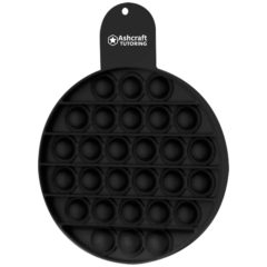 Push Pop Circle Stress Reliever Game - 80002_BLK_Silkscreen