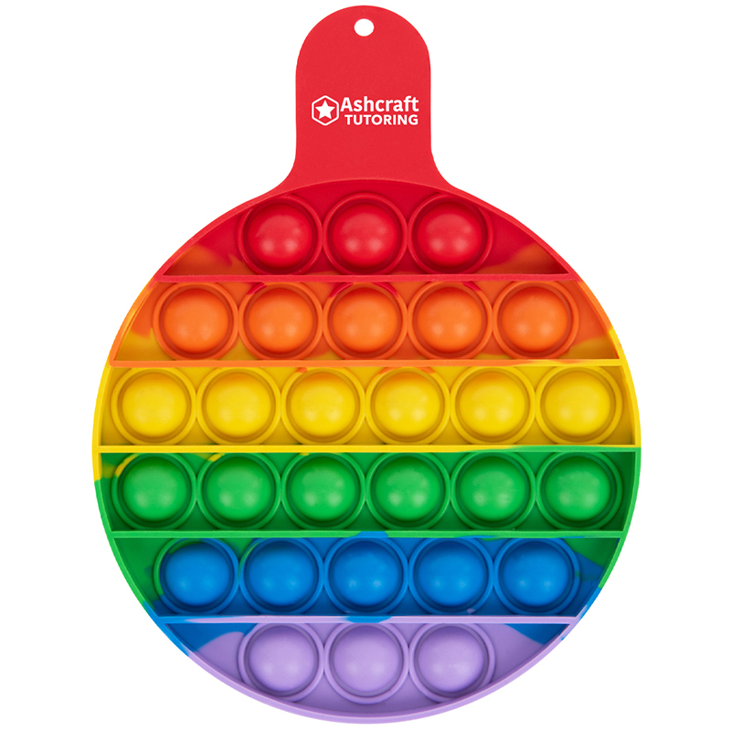 Push Pop Circle Stress Reliever Game - 80002_RAINBOW_Silkscreen
