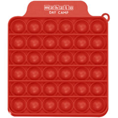 Push Pop Square Stress Reliever Game - 80003_RED_Silkscreen