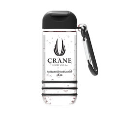 Color Burst Hand Sanitizer with Carabiner – 1 oz. - 90040_CLRBLK_Padprint