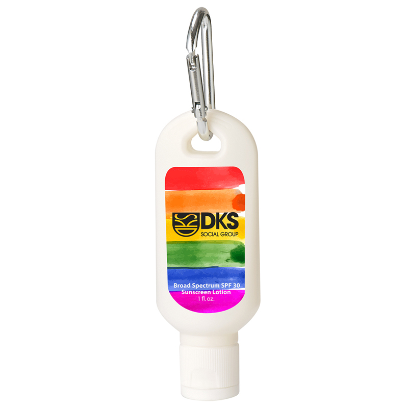 Pride SPF 30 Sunscreen with Carabiner – 1 oz - 9089_pride