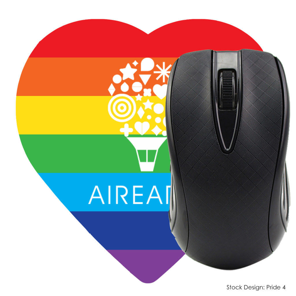 Pride Heart-Shaped Computer Mouse Pad - MOUSE-PAD-HRT_1Brand