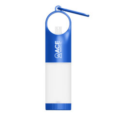Doggone Clean Bag Dispenser with 0.5 oz Sanitizer Spray - blue