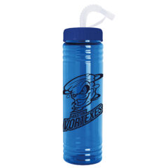 Slim Fit Water Bottle with Straw Lid – 24 oz - 2