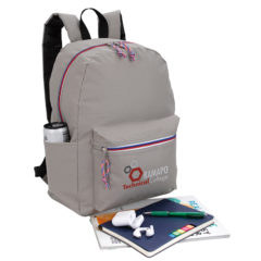 Tri-Color Zipper Backpack - HyperFocal 0