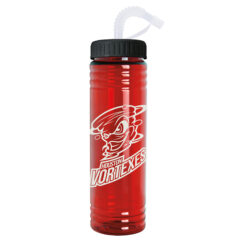 Slim Fit Water Bottle with Straw Lid – 24 oz - 6