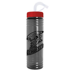 Slim Fit Water Bottle with Straw Lid – 24 oz - 7