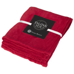Chenille Blanket - 7029_RED_Optional_BLANKETCARD_4CP