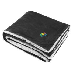 Sherpa Blanket - 7031_BLK_Embroidery