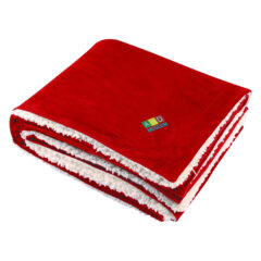 Sherpa Blanket - 7031_RED_Embroidery