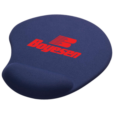 Solid Jersey Gel Mouse Pad with Wrist Rest 8211 blue