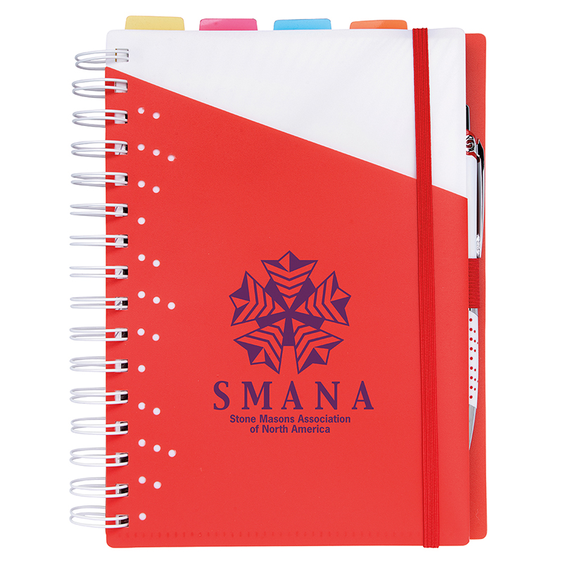 Souvenir® Notebook with Vertex Pen Show Your Logo