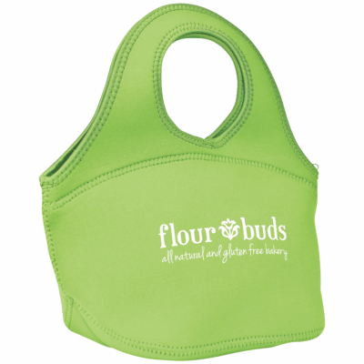 Easy Carry Zippered Neoprene Lunch Bag 8211 6 cans 8211 Lime